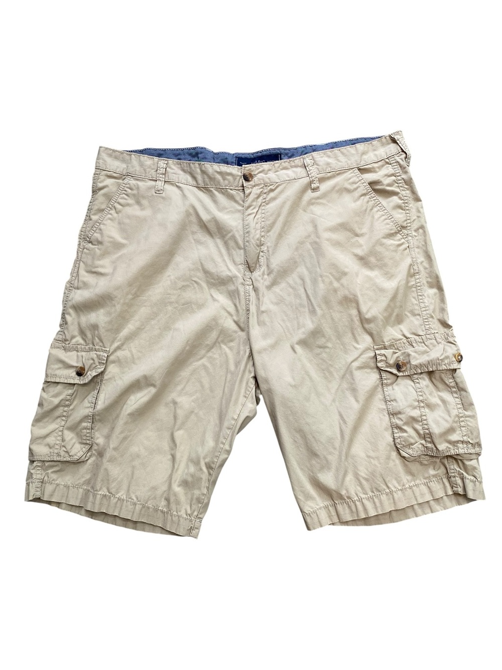 PD&C Men's size 44 Khaki 100% cotton Cargo Pocket Shorts